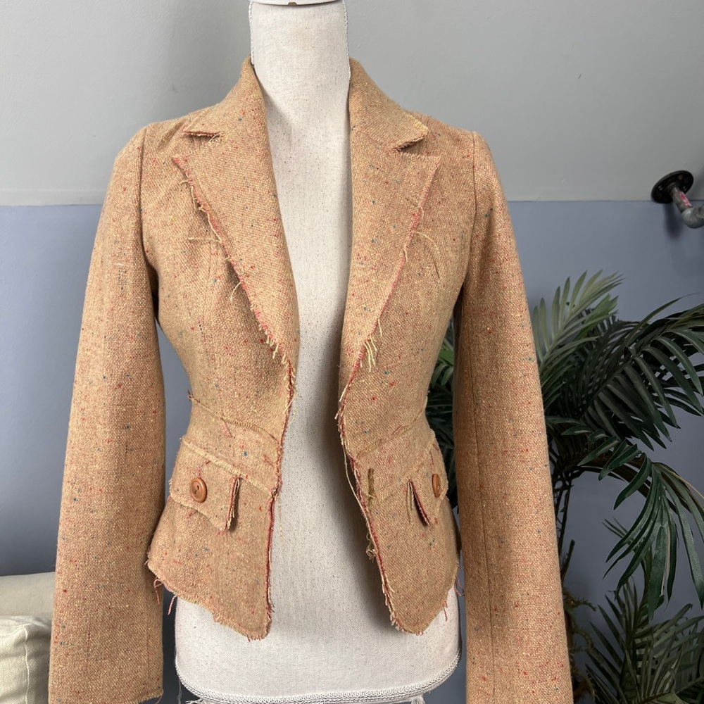Women's plaid blazer